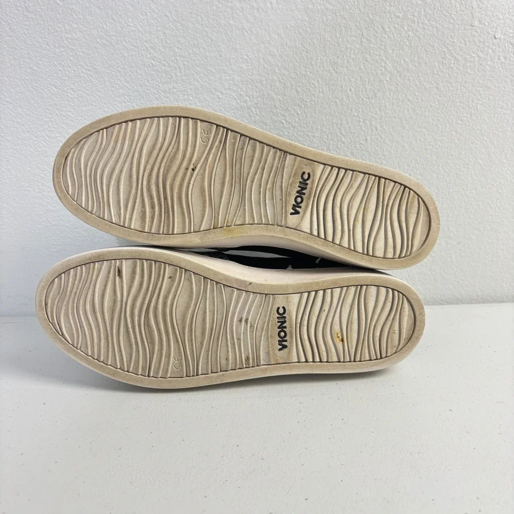 Vionic Midi Slip On Sneakers Snakeskin Print Suede Orthopedic Comfort Women  8